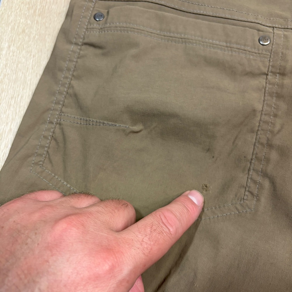 Kuhl Deceptr Men 34x34 Khaki Brown Technical Hiking Utility Travel Stretch Pants - Picture 9 of 13